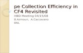 Pe Collection Efficiency in CF4 Revisited HBD Meeting 04/15/08 B.Azmoun, A.Caccavano BNL.