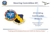 Steering Committee 69 “Training and Developing Tomorrow’s NATO Air Warriors Today!” FY15 Wing Commander Projects Colonel Gregory Keeton Wing Commander.