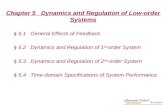 Chapter 5 Dynamics and Regulation of Low-order Systems