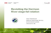 Revisiting the Harrison River stage-fall relation Dave Hutchinson National Hydrologic Service Environment Canada Vancouver, BC.