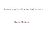 Evaluating Classification Performance