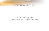 Principles of Flight EUGC Training Talk Wednesday 28 th September 2005.