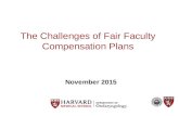 The Challenges of Fair Faculty Compensation Plans November 2015.