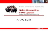 APAC SCM Sales Consulting FY06 Update Oracle Applications Asia Pacific