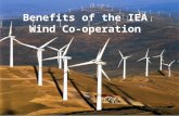 Benefits of the IEA Wind Co-operation. Mission of International Energy Agency (IEA) Wind agreement “… to stimulate co-operation on wind energy research.