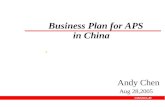 Andy Chen Aug 28,2005 Business Plan for APS in China..