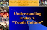 California Afterschool Network Understanding Today’s “Youth Culture”
