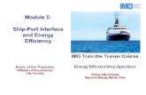 Module 5: Ship-Port Interface and Energy Efficiency