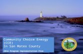 Community Choice Energy (CCE) In San Mateo County