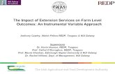 The Impact of Extension Services on Farm Level Outcomes: An Instrumental Variable Approach Anthony Cawley, Walsh Fellow REDP, Teagasc & NUI Galway Supervisors.