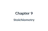 Chapter 9 Stoichiometry. 9.1 Intro. To Stoichiometry What is Stoichiometry? – The study of the quantitative relationships that exist in chemical formulas.