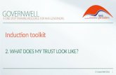 Induction toolkit 2. WHAT DOES MY TRUST LOOK LIKE? © GovernWell 2015 1.