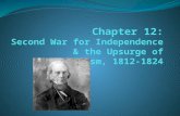 War of 1812 Military Highlights Ch. 11 Review - Battle of Tippecanoe: William Henry Harrison defeats Native Americans Battle of New Orleans: 2 weeks AFTER.
