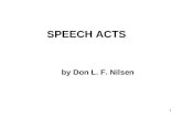 SPEECH ACTS by Don L. F. Nilsen.