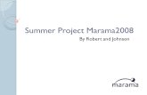 Summer Project Marama2008 By Robert and Johnson. What is Marama? Marama is an Eclipses based toolset permits rapid specification of notational elements,