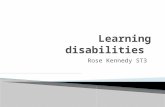 Rose Kennedy ST3.  Definition of learning disabilities  Mental capacity act  Tips for consultations  Resources to use.