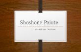 Shoshone Paiute by Aleah and Matthew. Elk Salmon Berries Buffalo Nuts Trout Ect.