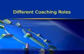 Different Coaching Roles. Coaching and Teambuilding  Part of responsibilities of an effective leader is the ongoing coaching and development of both.