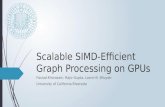 Scalable SIMD-Efficient Graph Processing on GPUs
