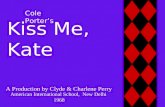 Kiss Me, Kate Cole Porter’s A Production by Clyde & Charlene Perry American International School, New Delhi 1968.