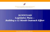 Www.SimpsonScarborough.com SUNYCUAD Legislative Plans – Building a 12 Month Outreach Effort.