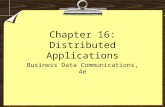 Chapter 16: Distributed Applications Business Data Communications, 4e.