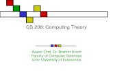 CS 208: Computing Theory Assoc. Prof. Dr. Brahim Hnich