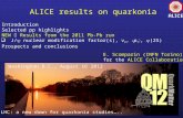 ALICE results on quarkonia E. Scomparin (INFN Torino) for the ALICE Collaboration  Introduction  Selected pp highlights  NEW  Results from the 2011.