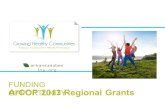 FUNDING OPPORTUNITY ArCOP 2013 Regional Grants arkansasobes ity.org.