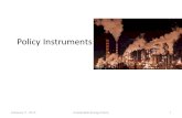 Policy Instruments February 11, 2015Sustainable Energy Policy1.