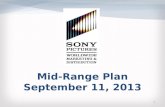 Mid-Range Plan September 11, 2013 1. WORLDWIDE MARKETING and DISTRIBUTION MID–RANGE PLAN Theatrical Market Update Theatrical Market Update Domestic Domestic.