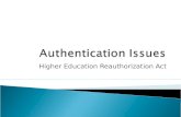 Higher Education Reauthorization Act.  The language of the law is Part H- Program Integrity in section 496 related to Regional Accrediting Agencies directing.