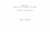 CSE 454 Advanced Internet Systems Project Logistics Dan Weld.