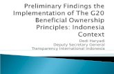 Dedi Haryadi Deputy Secretary General Transparency International Indonesia.