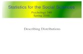 Describing Distributions Statistics for the Social Sciences Psychology 340 Spring 2010.