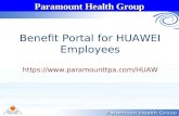 Paramount Health Group Benefit Portal for HUAWEI Employees .