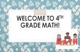 WELCOME TO 4 TH GRADE MATH!. Miss Mastrobattista  It’s not as hard to say as it looks!