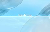 Hashing. Hashing is the transformation of a string of characters into a usually shorter fixed-length value or key that represents the original string.