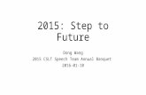 Dong Wang 2015 CSLT Speech Team Annual Banquet
