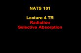 1 NATS 101 Lecture 4 TR Radiation Selective Absorption.