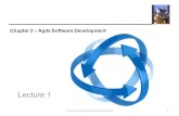 1Chapter 3 Agile software development Chapter 3 – Agile Software Development Lecture 1.