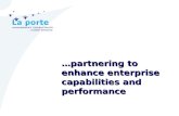 …partnering to enhance enterprise capabilities and performance.