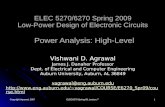 Copyright Agrawal, 2007ELEC6270 Spring 09, Lecture 71 ELEC 5270/6270 Spring 2009 Low-Power Design of Electronic Circuits Power Analysis: High-Level Vishwani