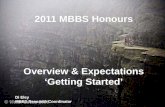 2011 MBBS Honours Overview & Expectations ‘Getting Started’ Di Eley MBBS Research Coordinator.