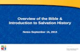 Overview of the Bible & Introduction to Salvation History