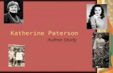 Katherine Paterson Author Study. Background Born October 31, 1932 in Quing Jiang, Jiangsu, China. Daughter of missionaries 1962 married John Barstow Paterson.