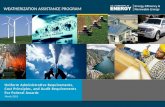 1 Weatherization Assistance Program: Uniform Administrative Requirements, Cost Principles, & Audit Requirements For Federal Awards WEATHERIZATION ASSISTANCE.