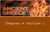 Chapter 4 section 1. Preview of Events The First Greek Civilizations.