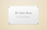 IB Arabic Music North Africa and the Middle East.