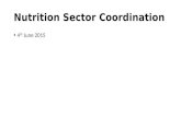 Nutrition Sector Coordination